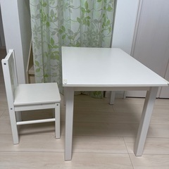 IKEAキッズ机と椅子セット　子供用テーブルイス付き