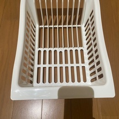 水切りカゴ　ホワイトの画像