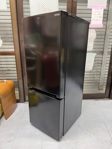 REFAGE YRZ-F15LK 2ドア冷蔵庫 156L 右開き ブラック 2023年製　No2978
