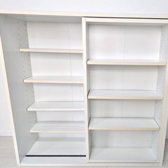 【中古】本棚★大容量‼︎可動棚スライド式の画像