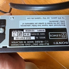 SONY 1TB 2チューナー ブルーレイレコーダー BDZ-EW1100 美品　価格交渉可能の画像