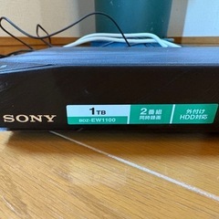 SONY 1TB 2チューナー ブルーレイレコーダー BDZ-EW1100 美品　価格交渉可能の画像
