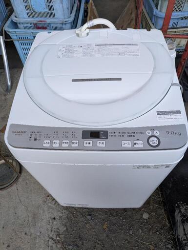 早速〜値下げ!　SHARP　２０２０年式　７kgホワイト