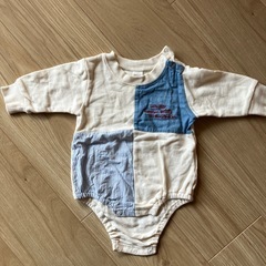 Cottoli ロンパース2着、ベルメゾンロンパース1着のセットの画像