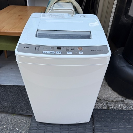 2021年製　アクア　6K 洗濯機　AQW-S60J