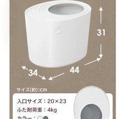 上から猫トイレプチサイズの画像