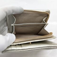【deuxC】シボレザー 二つ折り財布04818017GD☆Ａ品☆質屋 ユニオン本通店 ドゥ・セーの画像
