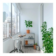 IKEAスチールラック（シルバー）の画像