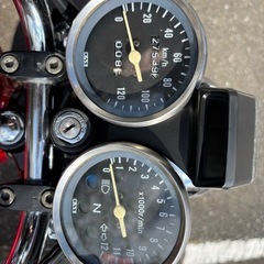 スズキ　GN125H カスタム　赤　旧車スタイル　　　吸い込みの画像