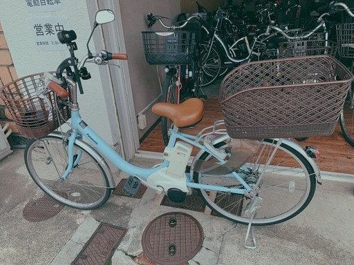 j19美品✨ パナソニック電動自転車、バッテリー12Ah