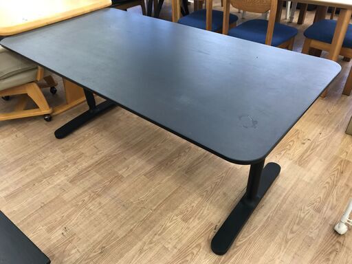 ★ジモティ割あり★  テーブル ブラック H66×W160×D80 クリーニング済み KJ8968