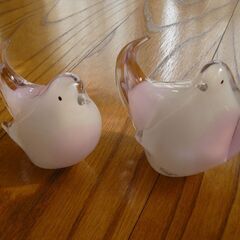 ガラス　置物　鳥　GLASS Purity　