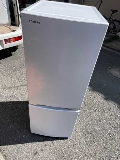 本日夜引取可能な方  東芝　2ドア冷蔵庫 2021年製　※清掃要