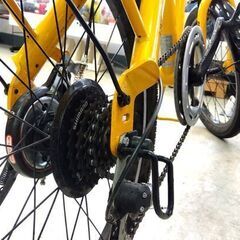 HUMMER 折りたたみ 自転車 20インチ 6段変速 荷台あり 状態良好