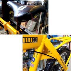 HUMMER 折りたたみ 自転車 20インチ 6段変速 荷台あり 状態良好