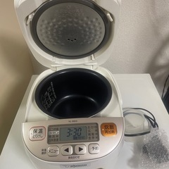 【お受取決定した】象印 炊飯器 3合 ホワイトの画像