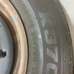 スズキ エブリイ 純正ホイール4本 145/80R12 ブリヂストンタイヤ   の画像