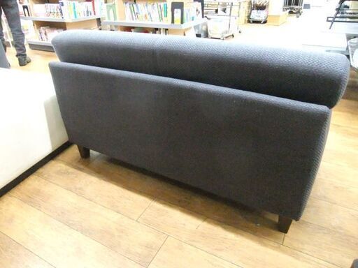 ② 2人掛け ソファ 布製 INTERIOR CENTER 長椅子 ソファー ２P ネイビー ファブリック 札幌市厚別区 厚別店