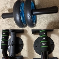 2個セット！プッシュアップバー＆腹筋ローラー　コロコロローラー　...