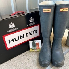 HUNTER ハンター 防水ロングブーツ レインブーツ 箱付き