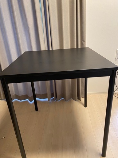 【引取限定】IKEA SANDSBERG ブラックテーブル 67x67 cm