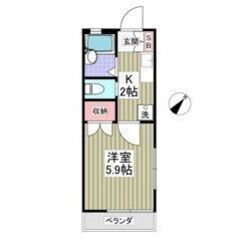 💚💛フリーレント1ヶ月付き💛💚コンビニ徒歩3分🎶幕張本郷駅徒歩16分✨賃料46,000円🌟19㎡の1Kです😍💕の画像