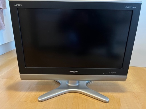 SHARP 液晶カラーテレビ 2009年(テレビ線・説明書無 )リモコンは