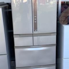 HITACHI(日立) 6ドア冷蔵庫　R-SF45YM  リサイクルショップ宮崎屋　佐土原店　25.3.20Fの画像