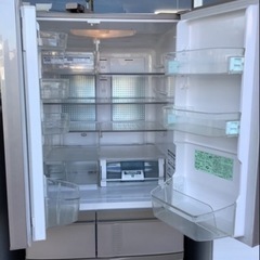 HITACHI(日立) 6ドア冷蔵庫　R-SF45YM  リサイクルショップ宮崎屋　佐土原店　25.3.20Fの画像