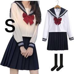 セーラー服 コスプレ 制服 学生服 JK制服 紺色 3点セット