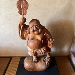 木彫り　布袋像
