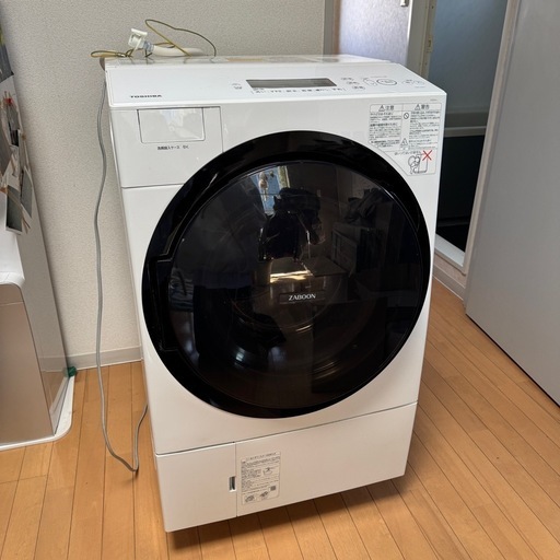 【中古】TW-117A7L-W ドラム式洗濯乾燥機 ZABOON（ザブーン） グランホワイト [洗濯11.0kg /乾燥7.0kg /