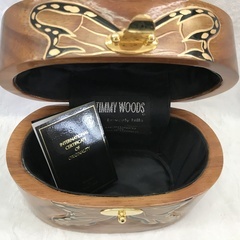 ⭐︎ドリーム2号館⭐︎TIMMY WOODS 木製ハンドバッグ/蝶の画像