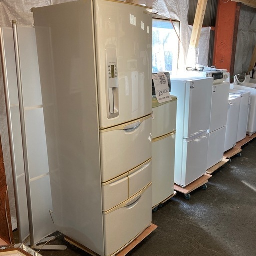 ナショナルノスタルジック冷蔵庫 ナショナル冷凍冷蔵庫NR-E40GX-H2001年製5ドア404L動作確認済み