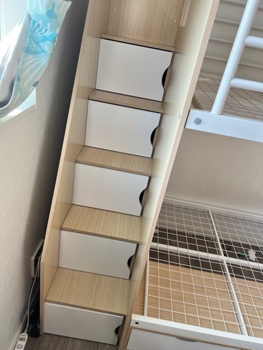 ボルトン階段・収納付き2段ベッド