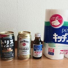ハイボール缶3本・チオビタドリンク・キッチンペーパーセット

