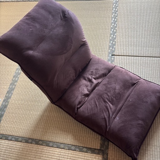 座椅子、シングル椅子　シングルソファー　茶色