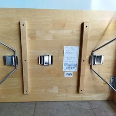 無印良品 天然木（ラバーウッド）製折りたたみテーブルの画像