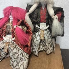 連獅子　日本人形の画像