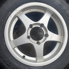 JB23ジムニー純正サイズホイール➕マッドタイヤの画像