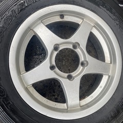 JB23ジムニー純正サイズホイール➕マッドタイヤの画像