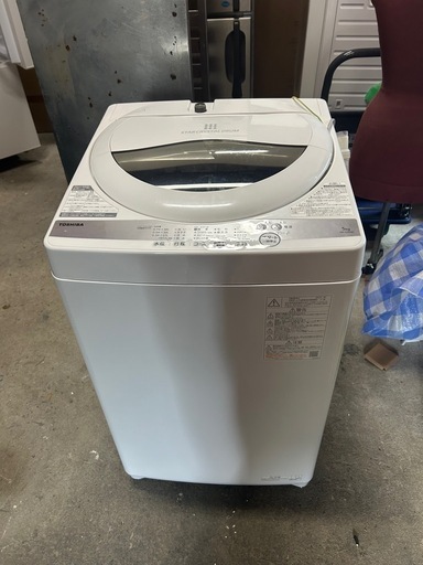 東芝 AW-5G9(W) 2021年製 電気洗濯機 5.0kg ホワイト 東芝 洗濯機