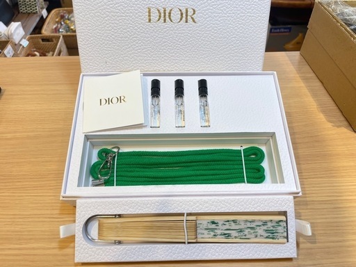 E7005【クリスチャンディオール】ラッキーファンセット 香水 注文 扇子 ノベルティ Christian Dior ディオール ノベルティ 香水  ラッキー Dior ラッキーファンセット　ディオール　香水