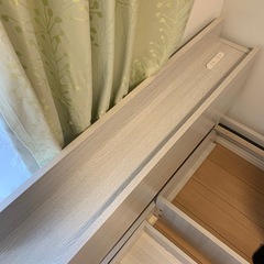 【終了】【0円】ニトリ　収納付きベッドフレーム　シングルの画像