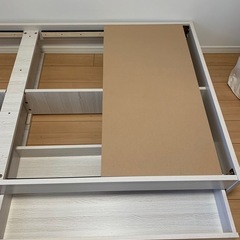 【終了】【0円】ニトリ　収納付きベッドフレーム　シングルの画像