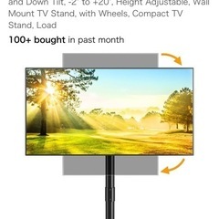 28inc 4k モニターとTV standの画像