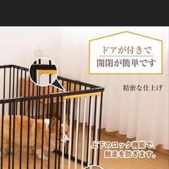 PETTOM ペットサークル 犬 サークルケージ 犬ゲージ 犬ケージ DIY 12枚 16枚 接続式 簡単組み立て 工具不要 折りたたみ 犬用 多頭 広げる (黒い14枚)の画像