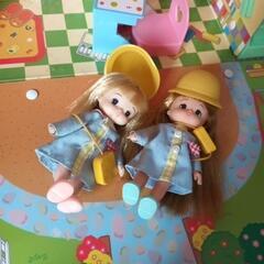 どれもとても古いリカちゃんセット☆幼稚園2つとなかよしタウン➕️別売り人形2体の画像