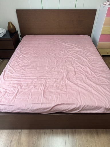 IKEA製 1.6m×2m ダブルベッド（収納付き）