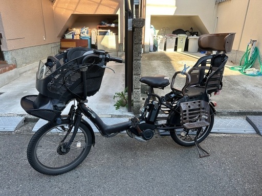 YAMAHA 電動自転車 前後乗せ付き